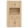 Tall oak-colored plywood sideboard by vidaXL, Sideboards - Ref: Foro24-3185370, Price: 173,85 €, Discount: %