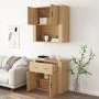 Tall oak-colored plywood sideboard by vidaXL, Sideboards - Ref: Foro24-3185370, Price: 173,85 €, Discount: %