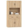 Aparador alto madera contrachapada color roble de vidaXL, Aparadores - Ref: Foro24-3185370, Precio: 177,27 €, Descuento: %