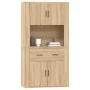 Tall oak-colored plywood sideboard by vidaXL, Sideboards - Ref: Foro24-3185370, Price: 173,85 €, Discount: %