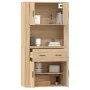 Tall oak-colored plywood sideboard by vidaXL, Sideboards - Ref: Foro24-3185370, Price: 173,85 €, Discount: %