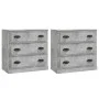 Sideboards 2 Stück betongraues Sperrholz von vidaXL, Sideboards - Ref: Foro24-3185243, Preis: 183,52 €, Rabatt: %