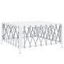 5-teiliges Gartenmöbel-Set und Kissen aus weißem Stahl von vidaXL, Gartensets - Ref: Foro24-3186850, Preis: 271,44 €, Rabatt: %