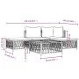 5-teiliges Gartenmöbel-Set und Kissen aus weißem Stahl von vidaXL, Gartensets - Ref: Foro24-3186850, Preis: 254,14 €, Rabatt: %