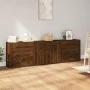 Sideboards 3 pieces plywood brown oak by vidaXL, Sideboards - Ref: Foro24-3185430, Price: 240,72 €, Discount: %