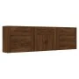 Sideboards 3 pieces plywood brown oak by vidaXL, Sideboards - Ref: Foro24-3185430, Price: 240,72 €, Discount: %