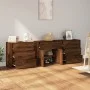 Sideboards 3 pieces plywood brown oak by vidaXL, Sideboards - Ref: Foro24-3185430, Price: 240,72 €, Discount: %