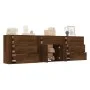3-teilige Sideboards Sperrholz braune Eiche von vidaXL, Sideboards - Ref: Foro24-3185430, Preis: 240,72 €, Rabatt: %