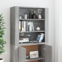 Sonoma Gray Plywood Tall Sideboard by vidaXL, Sideboards - Ref: Foro24-3185365, Price: 153,97 €, Discount: %