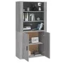 Hohes Sideboard aus grauem Sonoma-Sperrholz von vidaXL, Sideboards - Ref: Foro24-3185365, Preis: 151,35 €, Rabatt: %