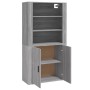 Aparador alto de madera contrachapada gris Sonoma de vidaXL, Aparadores - Ref: Foro24-3185365, Precio: 159,90 €, Descuento: %
