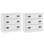 Sideboards 2 Stück weißes Sperrholz von vidaXL, Sideboards - Ref: Foro24-3185239, Preis: 189,55 €, Rabatt: %