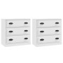 Sideboards 2 Stück weißes Sperrholz von vidaXL, Sideboards - Ref: Foro24-3185239, Preis: 192,56 €, Rabatt: %