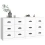 Sideboards 2 Einheiten aus glänzend weißem Sperrholz von vidaXL, Sideboards - Ref: Foro24-3185281, Preis: 196,21 €, Rabatt: %
