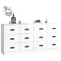 Sideboards 2 units glossy white plywood by vidaXL, Sideboards - Ref: Foro24-3185281, Price: 198,49 €, Discount: %