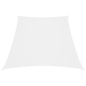 Toldo de vela tela oxford trapecio blanco 2/4x3 m