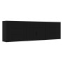 3 Stück Sperrholz Sideboards schwarz von vidaXL, Sideboards - Ref: Foro24-3185424, Preis: 267,53 €, Rabatt: %