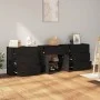3 Stück Sperrholz Sideboards schwarz von vidaXL, Sideboards - Ref: Foro24-3185424, Preis: 263,78 €, Rabatt: %