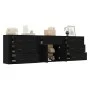 3 Stück Sperrholz Sideboards schwarz von vidaXL, Sideboards - Ref: Foro24-3185424, Preis: 263,78 €, Rabatt: %