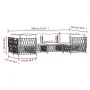 Gartengarnitur 6-teilig mit weißen Stahlmöbeln und Kissen. von vidaXL, Gartensets - Ref: Foro24-3186918, Preis: 394,62 €, Rab...