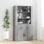 Sonoma hohes Sideboard aus grauem Sperrholz von vidaXL, Sideboards - Ref: Foro24-3185381, Preis: 159,10 €, Rabatt: %