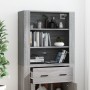Sonoma hohes Sideboard aus grauem Sperrholz von vidaXL, Sideboards - Ref: Foro24-3185381, Preis: 159,10 €, Rabatt: %