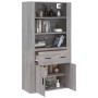 Sonoma hohes Sideboard aus grauem Sperrholz von vidaXL, Sideboards - Ref: Foro24-3185381, Preis: 159,10 €, Rabatt: %