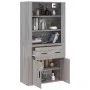 Tall gray Sonoma plywood sideboard by vidaXL, Sideboards - Ref: Foro24-3185381, Price: 153,86 €, Discount: %