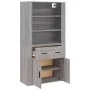 Tall gray Sonoma plywood sideboard by vidaXL, Sideboards - Ref: Foro24-3185381, Price: 153,86 €, Discount: %