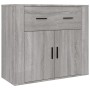 Sonoma hohes Sideboard aus grauem Sperrholz von vidaXL, Sideboards - Ref: Foro24-3185381, Preis: 159,10 €, Rabatt: %