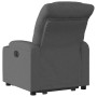 Sillón eléctrico reclinable elevable de tela gris oscuro