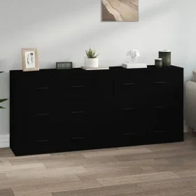 Sideboards 2 Stück schwarzes Sperrholz von vidaXL, Sideboards - Ref: Foro24-3185408, Preis: 194,34 €, Rabatt: %