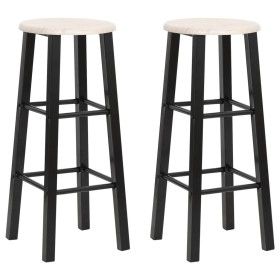 Küchenhocker 2 schwarze MDF-Einheiten von vidaXL, Küchenhocker - Ref: Foro24-284388, Preis: 63,17 €, Rabatt: %