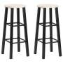 Kitchen stools 2 black MDF units by vidaXL, Kitchen stools - Ref: Foro24-284388, Price: 63,17 €, Discount: %