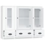 High wooden sideboard 3 pieces glossy white plywood by vidaXL, Sideboards - Ref: Foro24-3185297, Price: 223,52 €, Discount: %