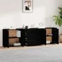 Sideboards 3 Stück schwarzes Sperrholz von vidaXL, Sideboards - Ref: Foro24-3185400, Preis: 260,95 €, Rabatt: %
