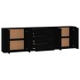 Sideboards 3 Stück schwarzes Sperrholz von vidaXL, Sideboards - Ref: Foro24-3185400, Preis: 268,22 €, Rabatt: %