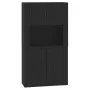 Tall black plywood sideboard by vidaXL, Sideboards - Ref: Foro24-3185352, Price: 169,19 €, Discount: %