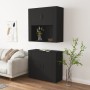 Aparador alto madera contrachapada negro de vidaXL, Aparadores - Ref: Foro24-3185352, Precio: 178,51 €, Descuento: %