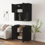 Aparador alto madera contrachapada negro de vidaXL, Aparadores - Ref: Foro24-3185352, Precio: 178,51 €, Descuento: %
