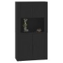 Aparador alto madera contrachapada negro de vidaXL, Aparadores - Ref: Foro24-3185352, Precio: 178,51 €, Descuento: %