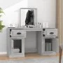 Dresser with Sonoma gray mirror 130x50x132.5 cm by vidaXL, Bedroom Dressers - Ref: Foro24-3185341, Price: 157,47 €, Discount: %