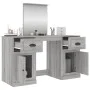 Dresser with Sonoma gray mirror 130x50x132.5 cm by vidaXL, Bedroom Dressers - Ref: Foro24-3185341, Price: 157,47 €, Discount: %
