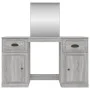 Dresser with Sonoma gray mirror 130x50x132.5 cm by vidaXL, Bedroom Dressers - Ref: Foro24-3185341, Price: 157,47 €, Discount: %