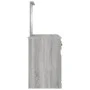 Dresser with Sonoma gray mirror 130x50x132.5 cm by vidaXL, Bedroom Dressers - Ref: Foro24-3185341, Price: 157,47 €, Discount: %