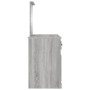 Tocador con espejo color gris Sonoma 130x50x132,5 cm de vidaXL, Tocadores para dormitorios - Ref: Foro24-3185341, Precio: 159...