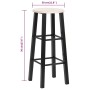 Kitchen stools 2 black MDF units by vidaXL, Kitchen stools - Ref: Foro24-284388, Price: 63,17 €, Discount: %