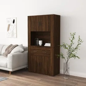 Hohes Sideboard Sperrholz braune Eiche von vidaXL, Sideboards - Ref: Foro24-3185374, Preis: 135,96 €, Rabatt: %