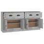 Sideboards 2 units plywood gray concrete by vidaXL, Sideboards - Ref: Foro24-3185267, Price: 182,65 €, Discount: %