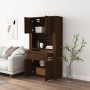 Aparador alto madera contrachapada marrón roble de vidaXL, Aparadores - Ref: Foro24-3185374, Precio: 143,99 €